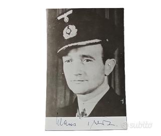 FOTO AUTOGRAFO KLAUS FELDT UFFICIALE KRIEGSMARINE