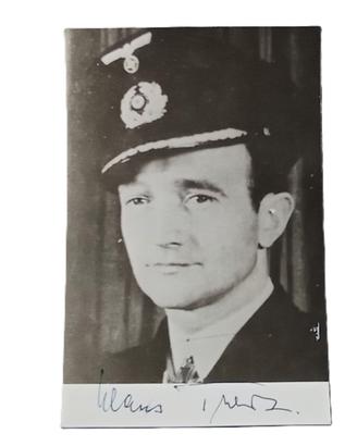 FOTO AUTOGRAFO KLAUS FELDT UFFICIALE KRIEGSMARINE