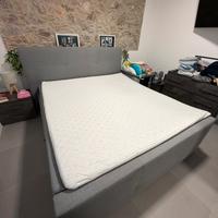 Topper matrimoniale 180×200 cm sfoderabile