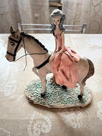 Statuina dama a cavallo di G. Cozza