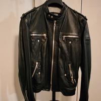 GIUBBOTTO STILE BIKER NERO tg. 48