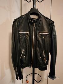 GIUBBOTTO STILE BIKER NERO tg. 48