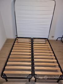 rete letto a doghe con materasso