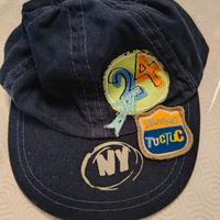 Cappellino tuc tuc blu bambino taglia 50