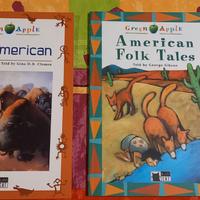 2 libri in inglese cd: the american weat/ folk tal