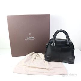 TARDINI BAULETTO BORSA PELLE MARRONE MADE ITALY