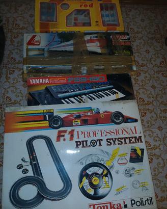 lotto unico vintage trenino + pista macchinine..
