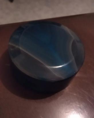 Portagioie in agata blu brasiliana