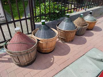 damigiane per arredo giardino 