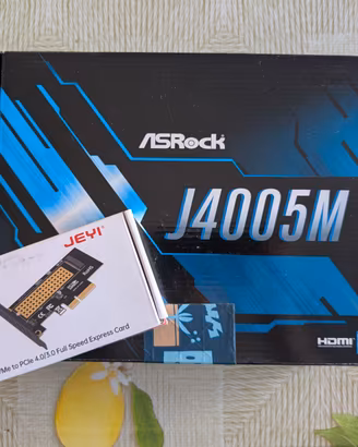 ASRock J4005M NAS fanless 8GB DDR4 + NVMe