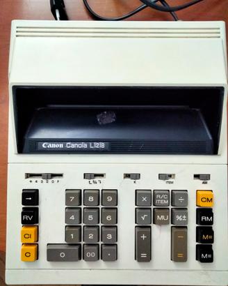Calcolatrice Canon Canola L1218 vintage anni '70