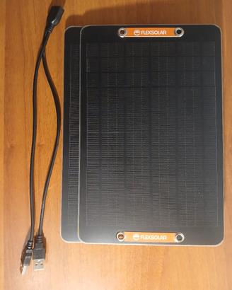 Coppia Pannelli Solari Portatili Flexsolar USB