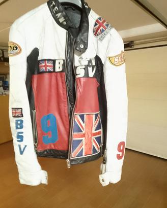 giubbotto uomo per moto in pelle 