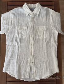 Camicia a maniche corte cotton & silk