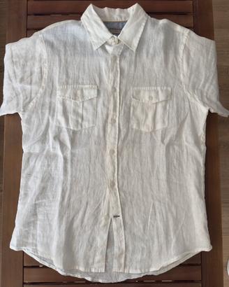 Camicia a maniche corte cotton & silk