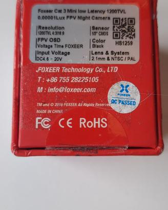 TELECAMERA “DRONE” FOXEER CAT 3 MINI