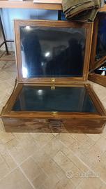 Teca espositore vintage