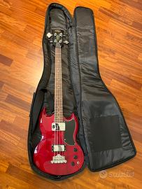 Basso elettrico scala corta con amplificatore