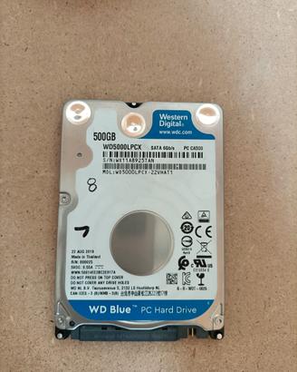 Hdd 500gb WD Blue 2.5
