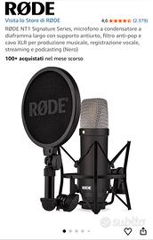 microfono rode nt1 + Focusrite