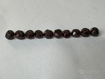 Granati antichi N10 forati da infilare anni 40