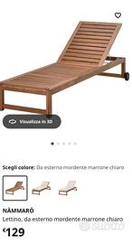 Lettino ikea completo di materassino.