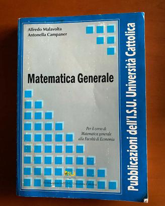 Matematica Generale  Univ Cattolica Milano