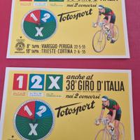 N. 2 CARTOLINE DEL GIRO D 'ITALIA 