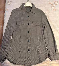 Camicia elasticizzata fantasia geometrica