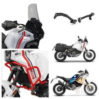 Ducati Desert X valigie barre motore scarico pedan