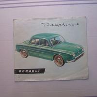 CATALOGO BROCHURE AUTO RENAULT DAUPHINE.