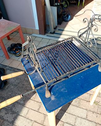 griglia a ribalta per arrostire 