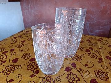 Vasi vetro decorati - 2 pezzi