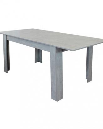 Tavolo Allungabile 140/190 Grigio Effetto Cemento