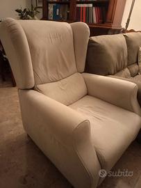 Poltrona beige chiaro