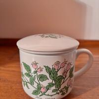 Tazza/infusiera con filtro e coperchio