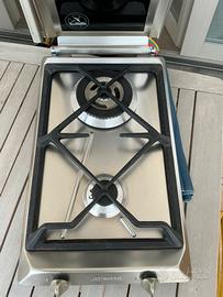 Piano cottura ad incasso 2 fuochi gas SMEG