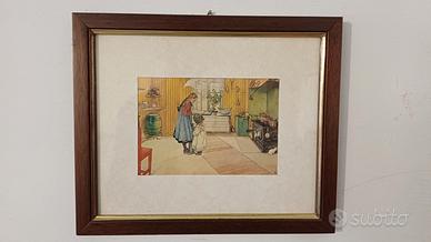 Quadretto con cartolina vintage