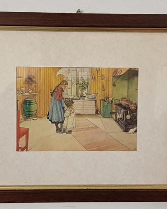 Quadretto con cartolina vintage
