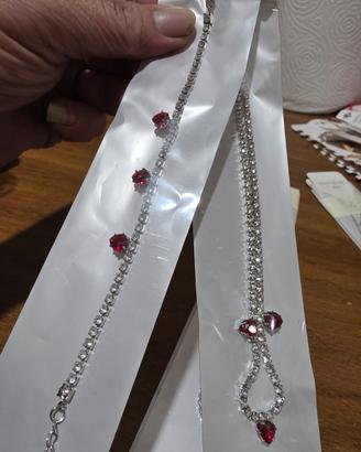 9 pz collane acciaio 