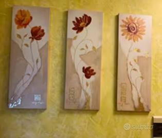 Trittico Quadri Moderni su Legno