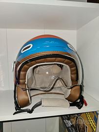 Casco jet CGM 191 PIX Sprint CelesteArancione XXL