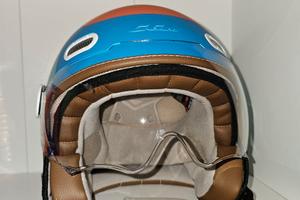 Casco jet CGM 191 PIX Sprint CelesteArancione XXL