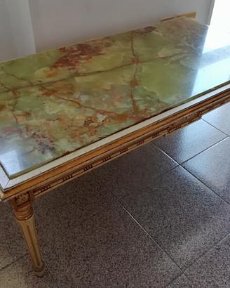 Tavolino in onice e legno Anni '20