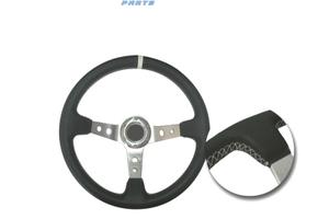 VOLANTE INVERTITO IN PELLE SINTETICA NERA CON BRAC