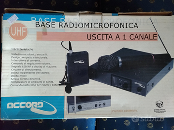 Microfono professionale radio 1 CH