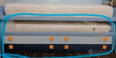 letti scorrevoli con materassi per cameretta