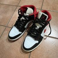 Air Jordan 1 Mid Gym Red Black White