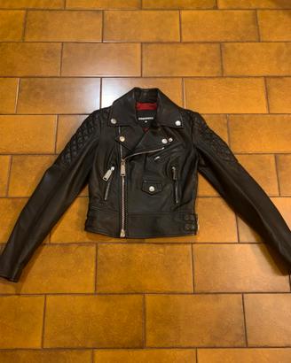 Giacca di pelle dsquared2