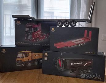 Huina RC 1:18 – 2 camion + 2 rimorchi